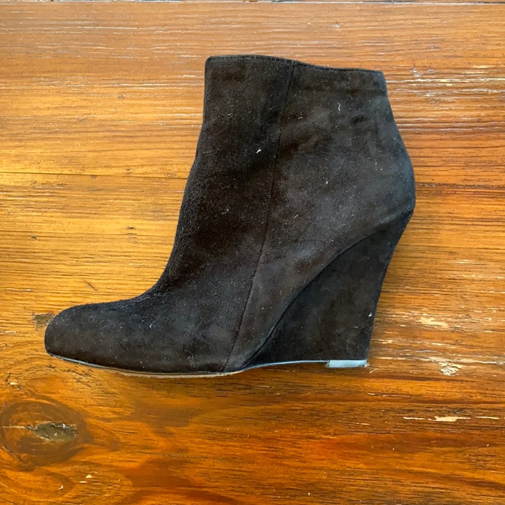 Black suede ankle boot
